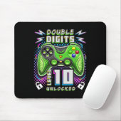 Doppel-Digits Level 10 Unverriegeltes Videospiel 1 Mousepad (Mit Mouse)