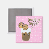 Doppel-Dipper-Cookies in Milch Magnet (Vorderseite/Rückseite)