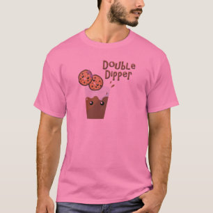 Doppel-Dipper-Cookies in Milch T-Shirt