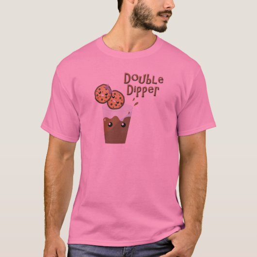 Doppel-Dipper-Cookies in Milch T-Shirt (Vorderseite)
