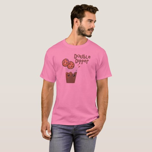 Doppel-Dipper-Cookies in Milch T-Shirt (Vorne ganz)