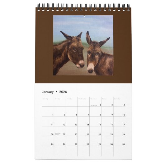 Doppel-Donkey Kalender (Jan 2026)