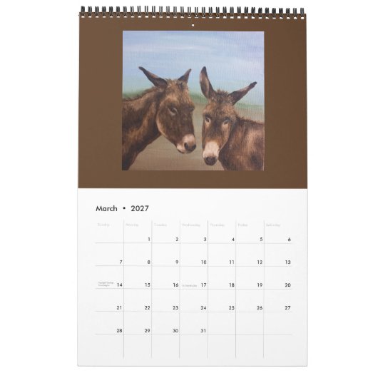 Doppel-Donkey-Kalender Kalender (Mär 2027)