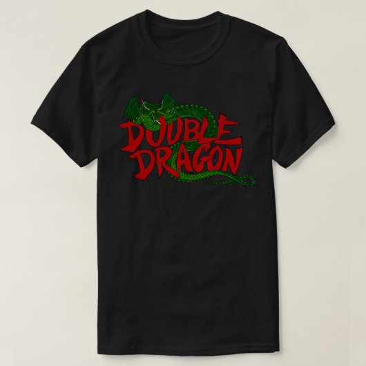 Doppel-Drache bekümmert T-Shirt (Design vorne)