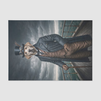 Doppel-elegante Viktorianische Steampunk Labrador Seidenpapier