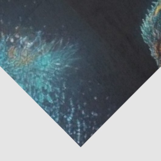 Doppel-Exposition chinesischer Drache und Tempelde Seidenpapier (Ausschnitt)