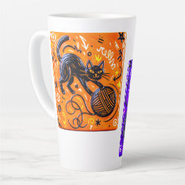 Doppel-Farb-Katze   Milchtasse