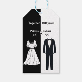 Doppel-Feier Geburtstag 100 Jahr Geschenkanhänger