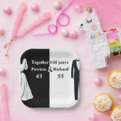 Doppel-Feier Geburtstag 100 Jahr Pappteller (Party)