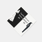 Doppel-Feier Geburtstag 100 Jahr Serviette (Ecke)