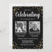 Doppel-Feier zum Foto des Lebens Einladung (Vorderseite)