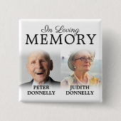 Doppel-Feier zum Gedenken an das Leben Button (Vorderseite)