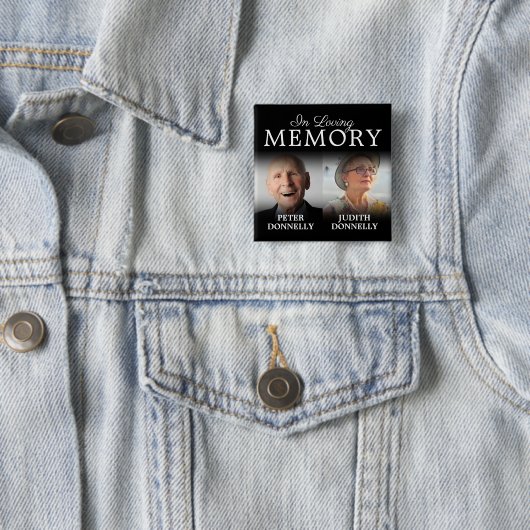 Doppel-Feier zum Gedenken an das Leben Button (Beispiel)