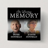 Doppel-Feier zum Gedenken an das Leben Button (Vorderseite)