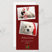 Doppel Foto Familienurlaub Weihnachten Weihnachtsk (Vorne/Hinten)