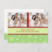 Doppel Foto Frohe Weihnachts Postkarten Schnee (Vorne/Hinten)