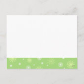 Doppel Foto Frohe Weihnachts Postkarten Schnee (Rückseite)