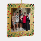 Doppel-Foto für Weihnachten Keramikornament (Rechts)