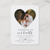 Doppel-Foto-Gedenkkarte Visitenkarte (Vorderseite)