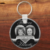 Doppel-Foto-Gedenkveranstaltung für den lieben Mem Schlüsselanhänger (Vorderseite)