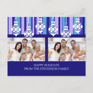 Doppel Foto Happy Holidays Weihnachten Postkarten