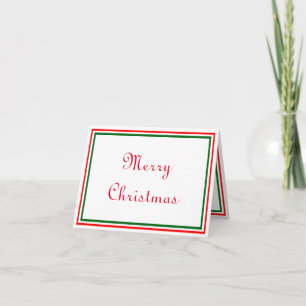 Doppel Frohe Weihnachtszeit - Dankeschön Karte