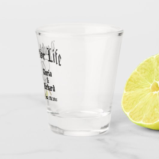 Doppel für Live Tennis Hochzeit Schnapsglas (Rechts)