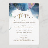 Doppel-gedecktes, schicke Celestial Theme Wasserfa Menükarte (Vorderseite)