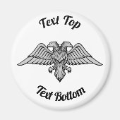 Doppel gehackter Adlermagnet Magnet (Vorne)