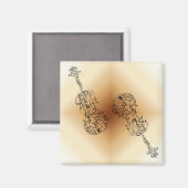 Doppel-Geige Magnet (Vorderseite/Rückseite)