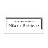 Doppel Gerahmt aus der Bibliothek von Ex Libris Gummistempel (Prägung)