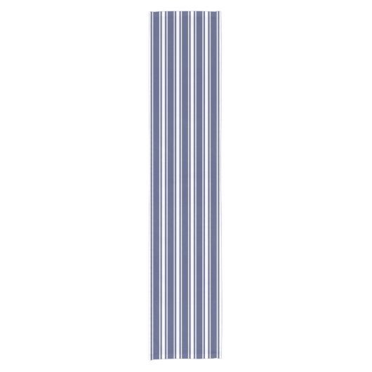 Doppel gestreift navyblau kurzer tischläufer (Vorderseite)