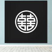 Doppel-Glück - 40x40 - Starke Canvas Print Leinwanddruck (Insitu (Holzboden))