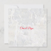 Doppel-Glück als maßgeschneiderte Hochzeit Einladu Einladung (Rückseite)