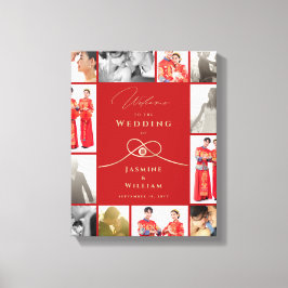 Doppel Glück Chinesisch Hochzeitsfeier Foto Leinwa Leinwanddruck