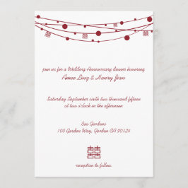 Doppel-Glücksbringer Hochzeitstag Einladung