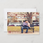 Doppel-Glücksklettern Hochzeit Speichern Sie das D Save The Date (Vorderseite)