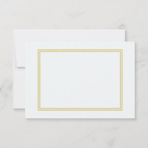 Doppel-Gold-Metallic-Grenze auf Bubbly White