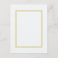 Doppel-Gold-Metallic-Grenze auf Bubbly White