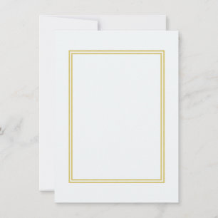 Doppel-Gold-Metallrand auf sprudelndem Weiß