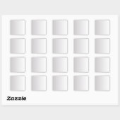 Doppel-Gradient-Blank-Vorlage DIT Text & Art Quadratischer Aufkleber (Blatt)