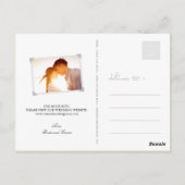 Doppel Happiness Lanterns Chinesisch Save the Date Postkarte (Rückseite)