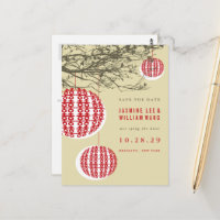 Doppel Happiness Lanterns Chinesisch Save the Date