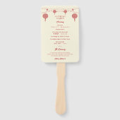 Doppel-Happiness-Laternen Chinesisches Hochzeitspr Fächer (Vorderseite)