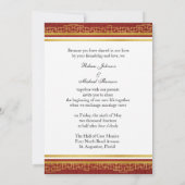 Doppel-Happy Chinesisch Themed Wedites Einladungen (Rückseite)