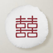 Doppel-Happy Lanterns Rundkissen Rundes Kissen (Rückseite)