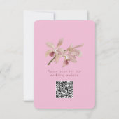 Doppel-Happy Orchid Save The Date (Rückseite)