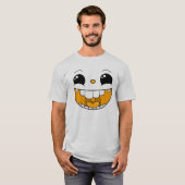 Doppel-Happy Yellow Face T - Shirt (Vorne ganz)