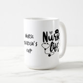 Doppel-Herz-Krankenversicherung | Funny Nurse Kaffeetasse (VorderseiteRechts)