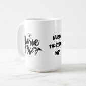 Doppel-Herz-Krankenversicherung | Funny Nurse Kaffeetasse (Vorderseite Links)